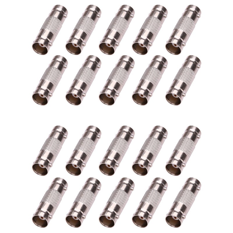 WILDHD 20 Pack BNC Connectors - Barrel & Female to Female Couplers for CCTV Security Cameras - Image 1